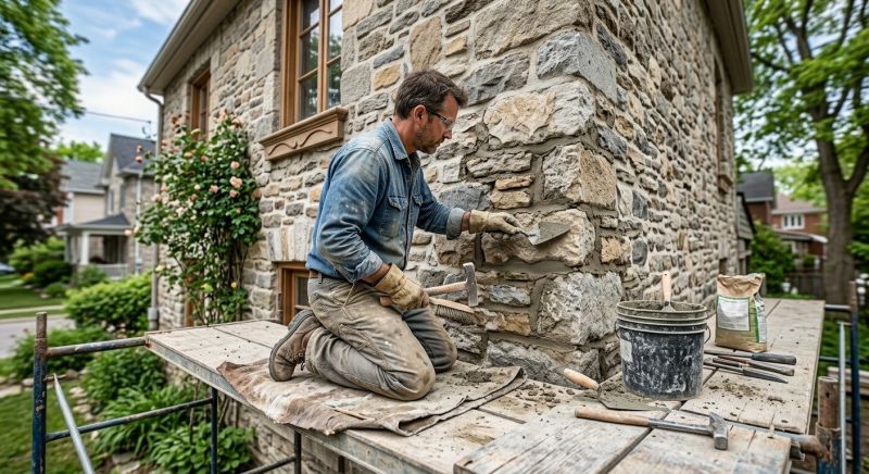 Our team working on Masonry Service projects in Cypress, TX