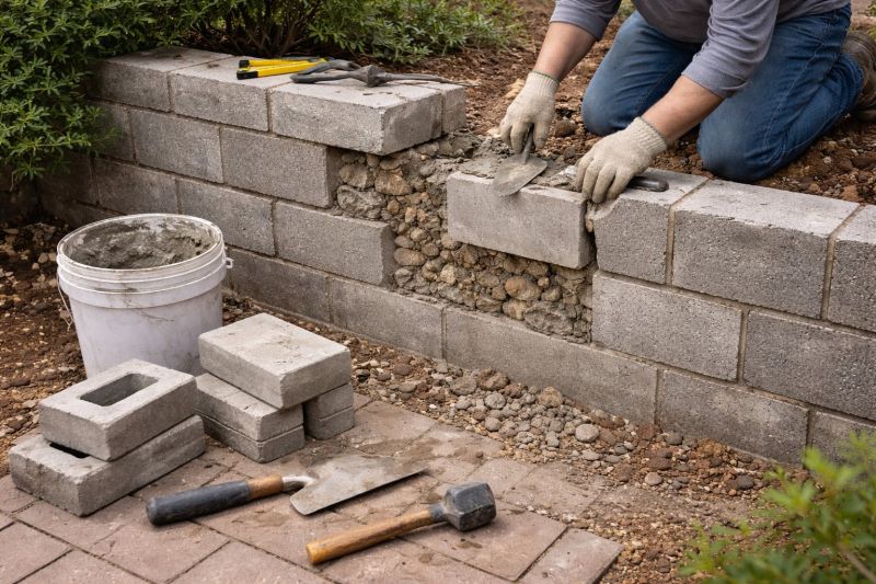 Block Wall Repair in Brookshire, TX