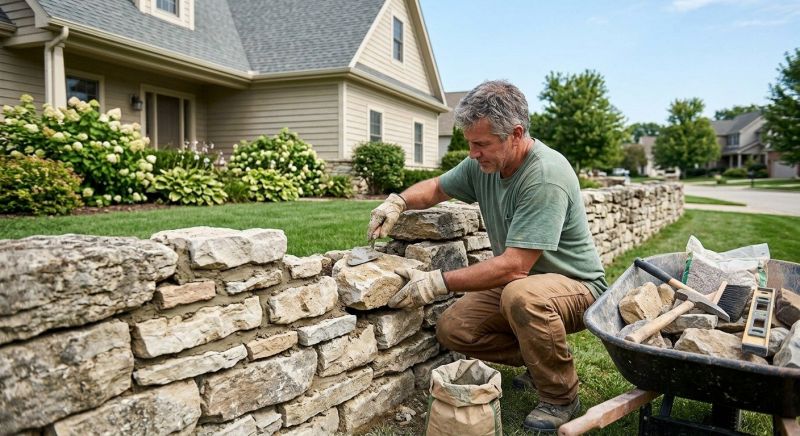 Brick Fence Repair in Cypress, TX