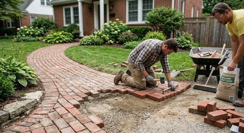 Brick Flatwork Repair in Brookshire, TX
