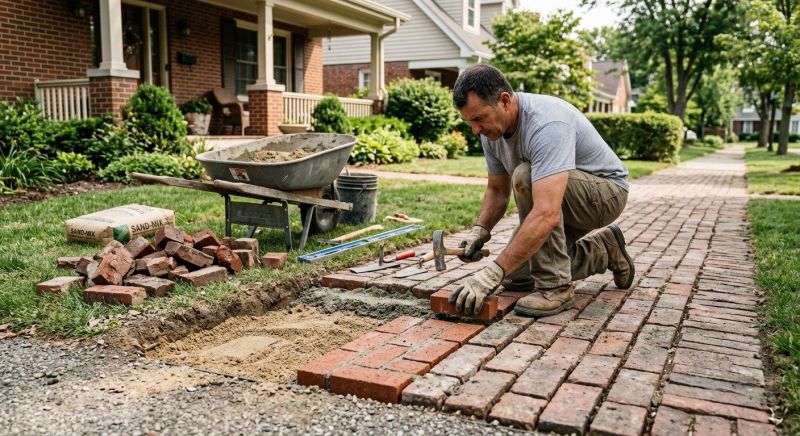 Brick Flatwork Repair in Houston, TX