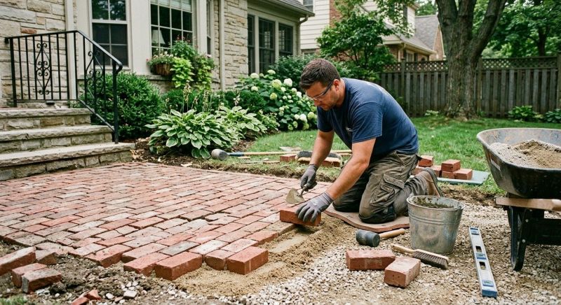 Brick Flatwork Repair in Cypress, TX