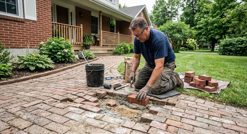 Brick Flatwork Repair in Cypress, TX