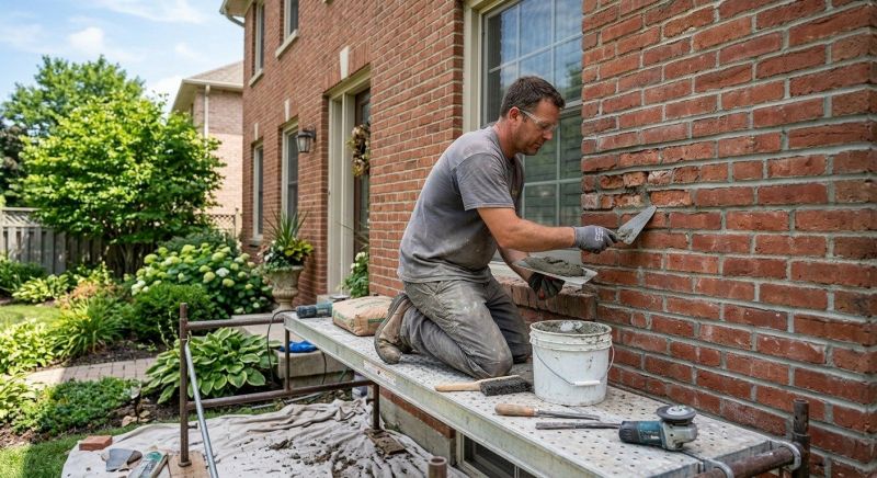 Brick Flatwork Repair in Spring, TX