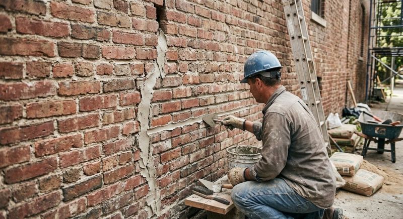 Brick Wall Repair in Tomball, TX