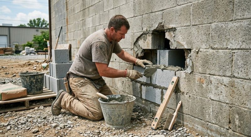 Concrete Block Repair in Brookshire, TX