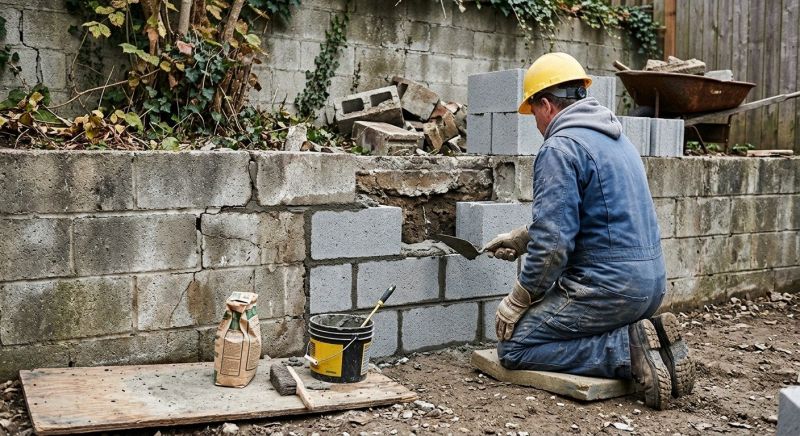 Concrete Block Repair in Tomball, TX