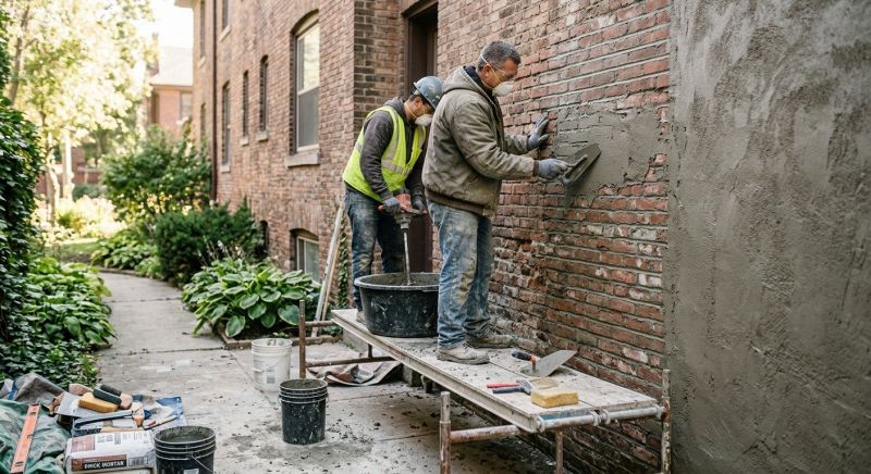 Porch Brick Repair in Cypress, TX