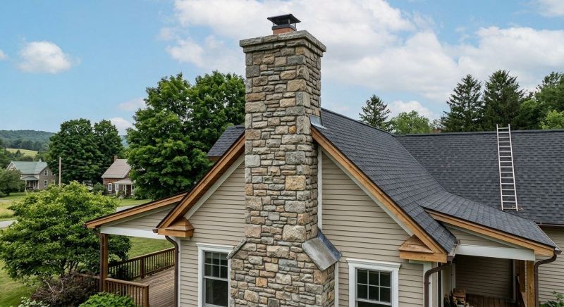 Stone Chimney Installation in Cypress, TX
