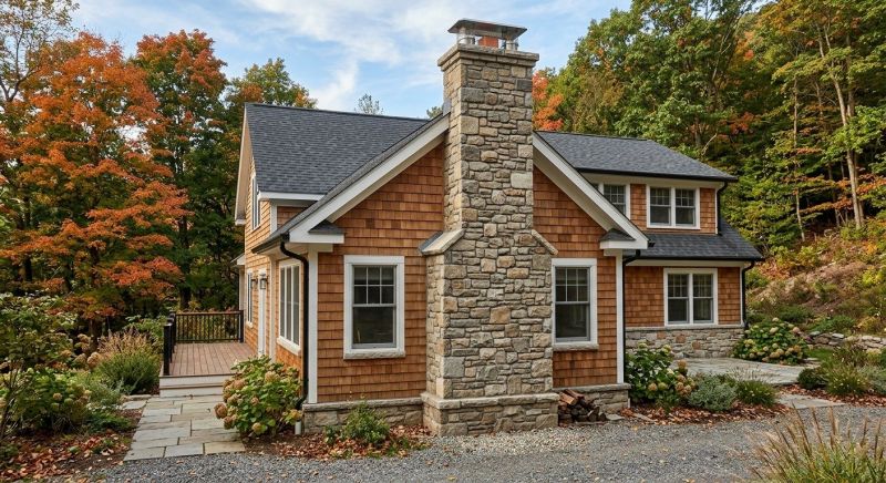 Stone Chimney Installation in Tomball, TX