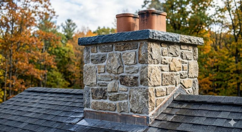 Stone Chimney Installation in Waller, TX