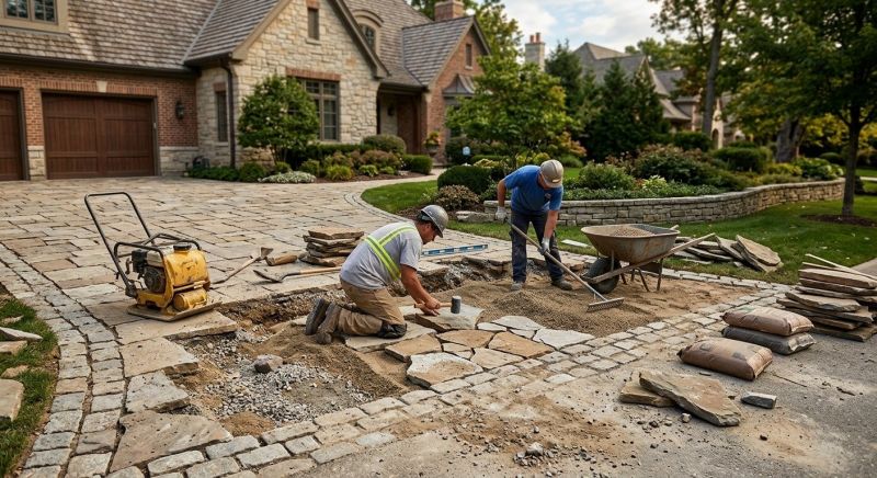 Stone Driveway Repair in Cypress, TX