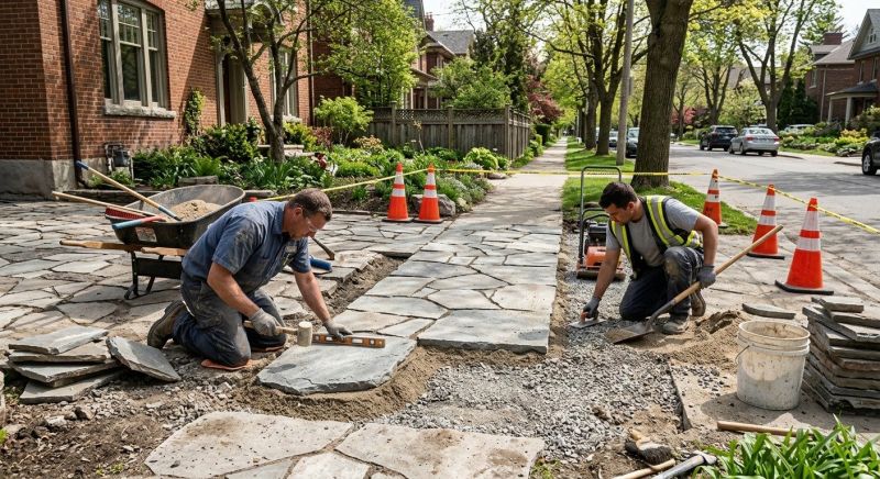 Stone Walkway Repair in Cypress, TX