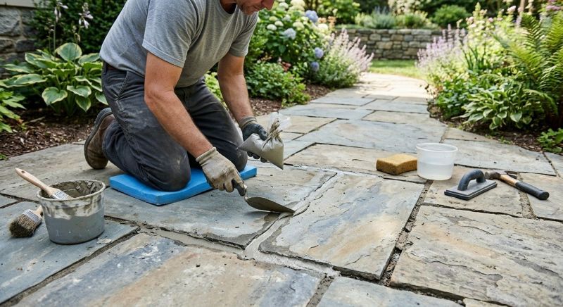Stone Walkway Repair in Cypress, TX