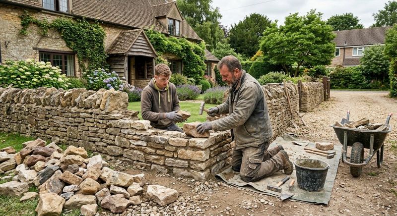 Stone Wall Repair in Brookshire, TX