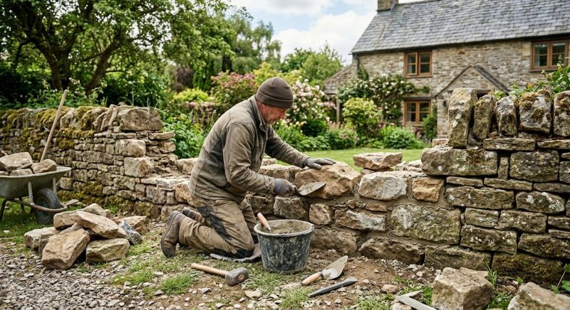 Stone Wall Repair in Cypress, TX