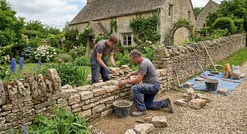 Stone Wall Repair in Spring, TX