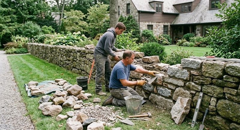 Stone Wall Repair in Waller, TX